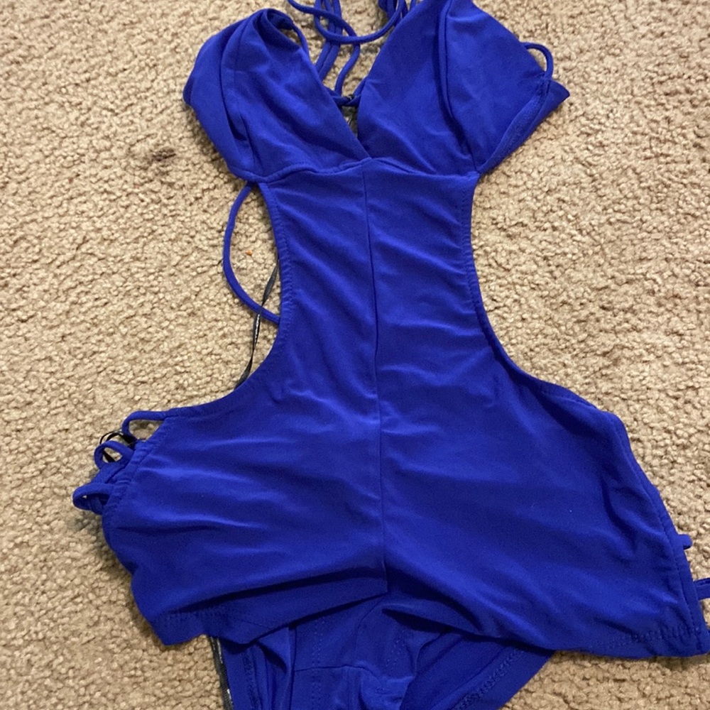 Blue Bodysuit Swim wear